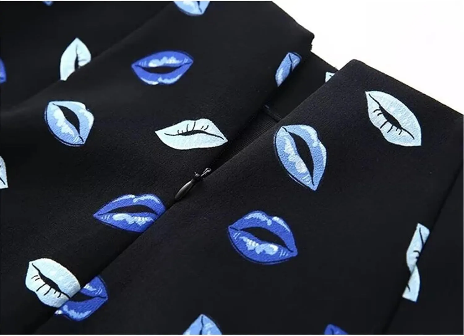 Print Mini Skirts for Women High Waist Pleated Skirt