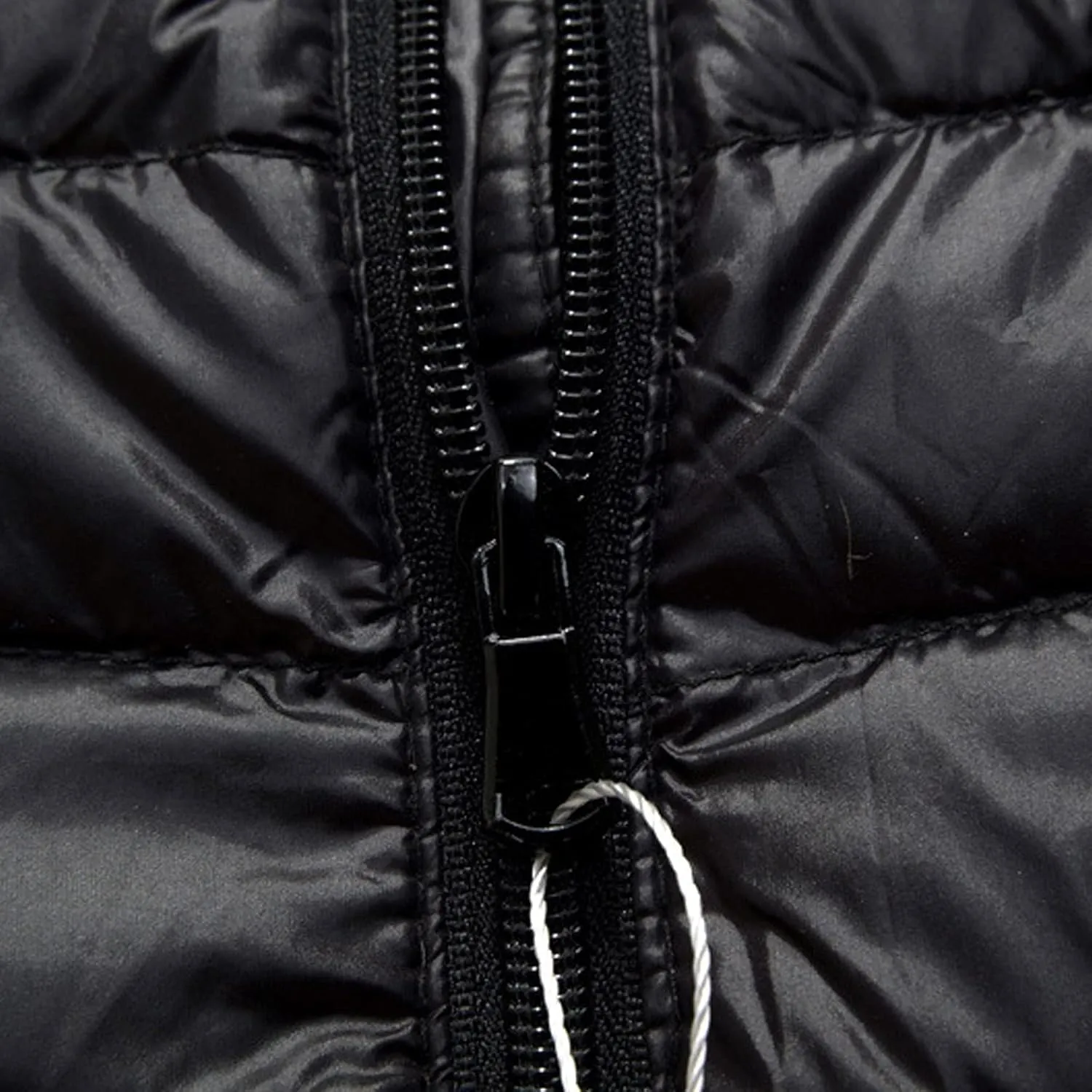 QWENTMTNTY Winter Puffer Jackets for Men with Hoodie Slim Fit Zipper Thermal Down Coats Big and Tall Waterproof Windbreaker