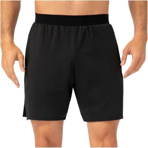 Shorts for Men Casual Sports Elastic Waist Solid Color Side Slit Shorts Fitness Workout Outdoor Shorts with Pockets
