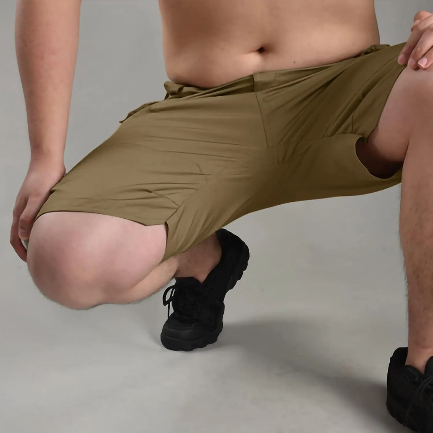 Shorts for Men Outdoor Quick Dry Tactical Cargo Shorts Classic Fit Athletic Workout Running Short Pants