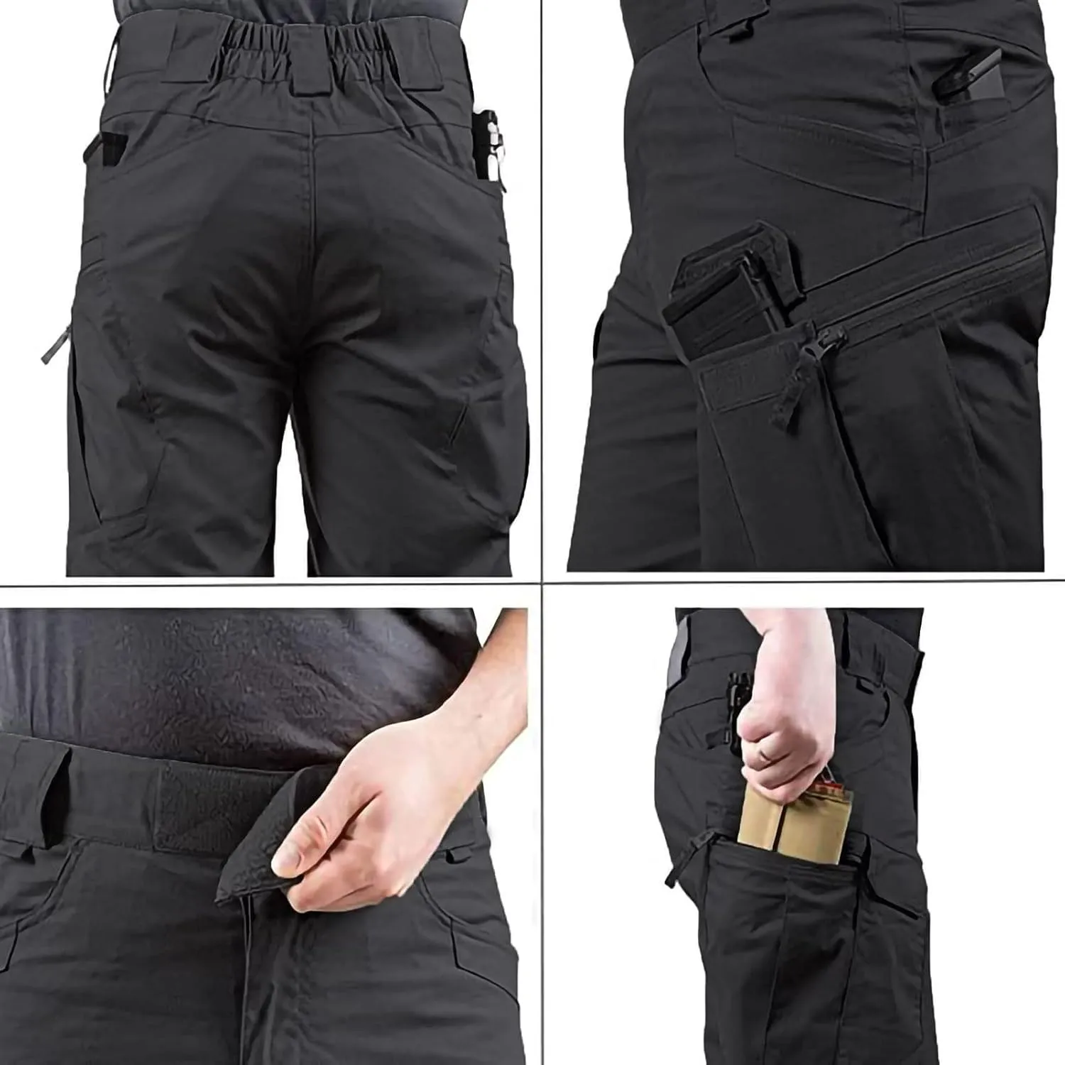 Shorts for Men Outdoor Quick Dry Tactical Cargo Shorts Classic Fit Athletic Workout Running Short Pants