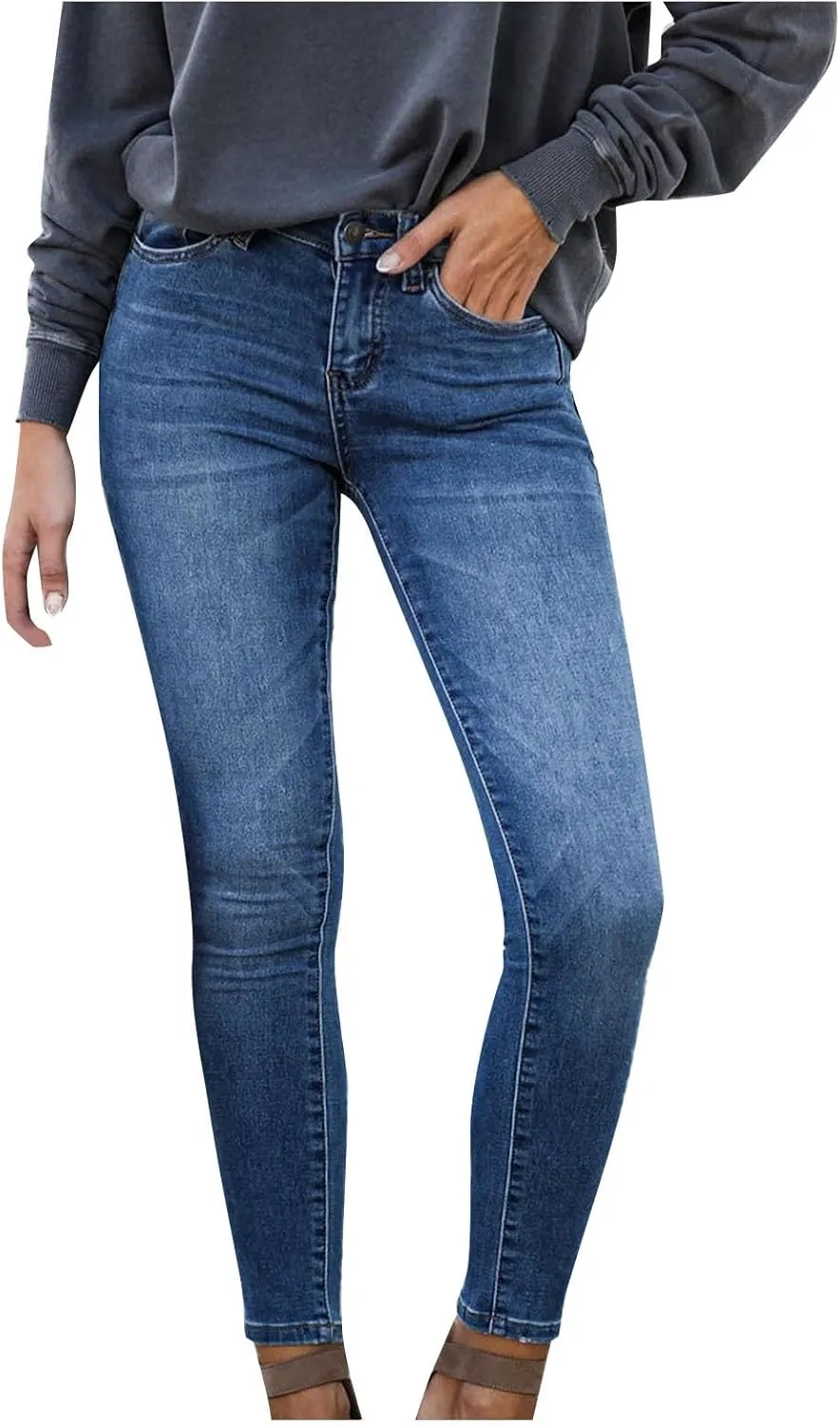 Skinny Jeans for Women High Waisted Butt Lift Stretch Jeggings Casual Classic Slim Fit Denim Pant Fashion Y2k Trouser