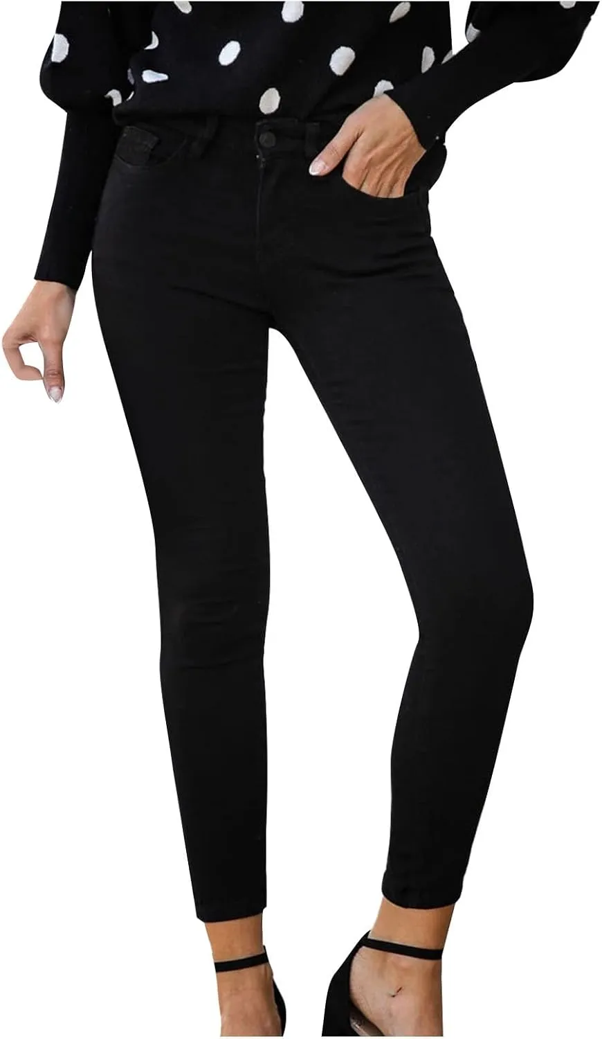 Skinny Jeans for Women High Waisted Butt Lift Stretch Jeggings Casual Classic Slim Fit Denim Pant Fashion Y2k Trouser