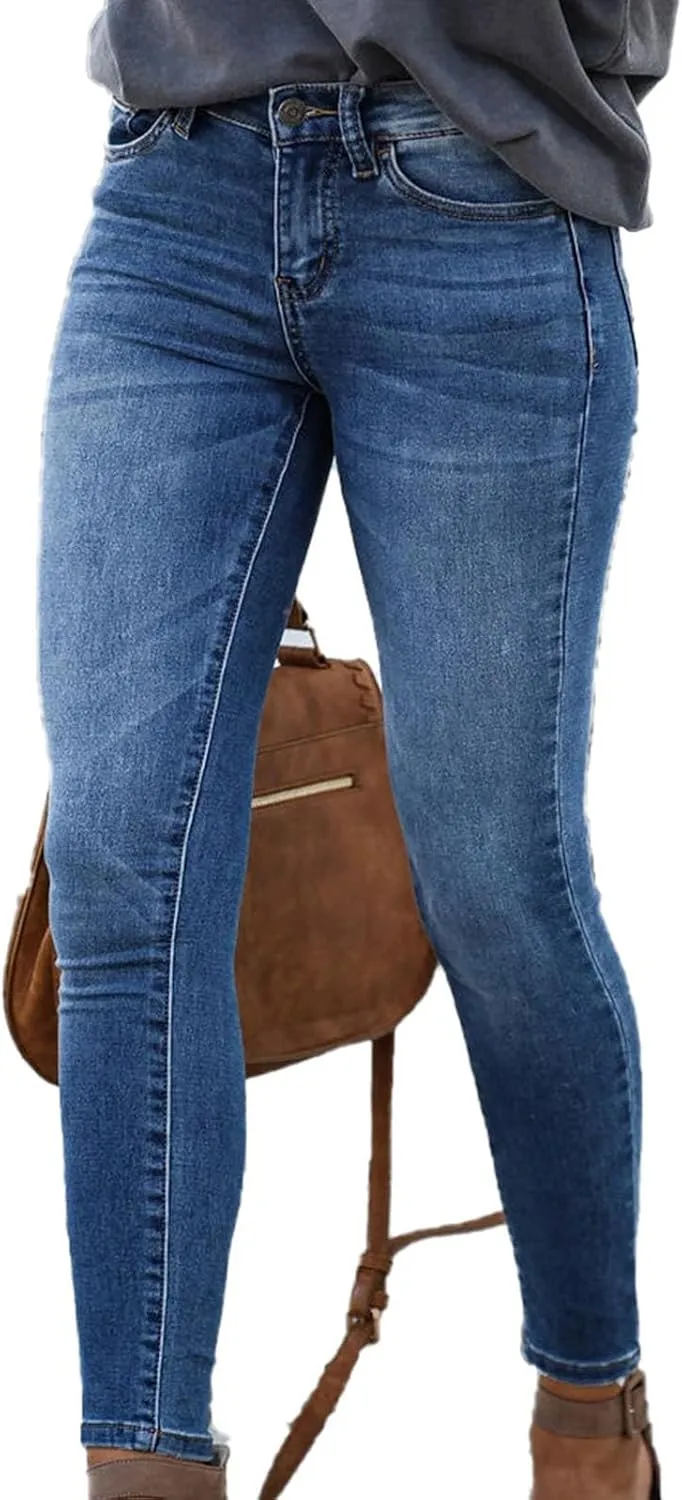 Skinny Jeans for Women High Waisted Butt Lift Stretch Jeggings Casual Classic Slim Fit Denim Pant Fashion Y2k Trouser