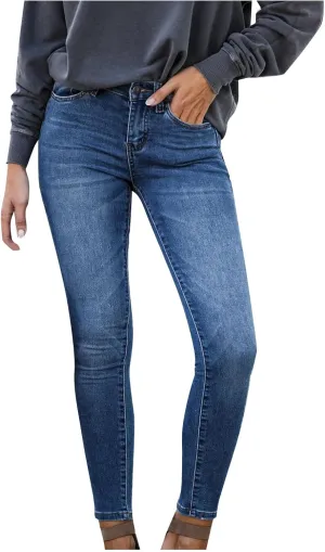 Skinny Jeans for Women High Waisted Butt Lift Stretch Jeggings Casual Classic Slim Fit Denim Pant Fashion Y2k Trouser