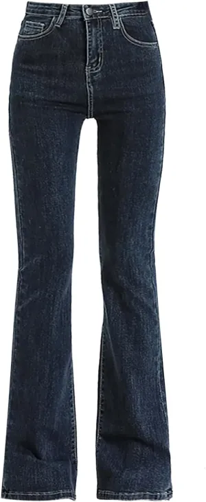 Straight Leg Stretchy Jeans Leg Jeans Loose Wide Leg Casual Pants Woman's Jeans Jeans Woman Jeans Jeans for Women