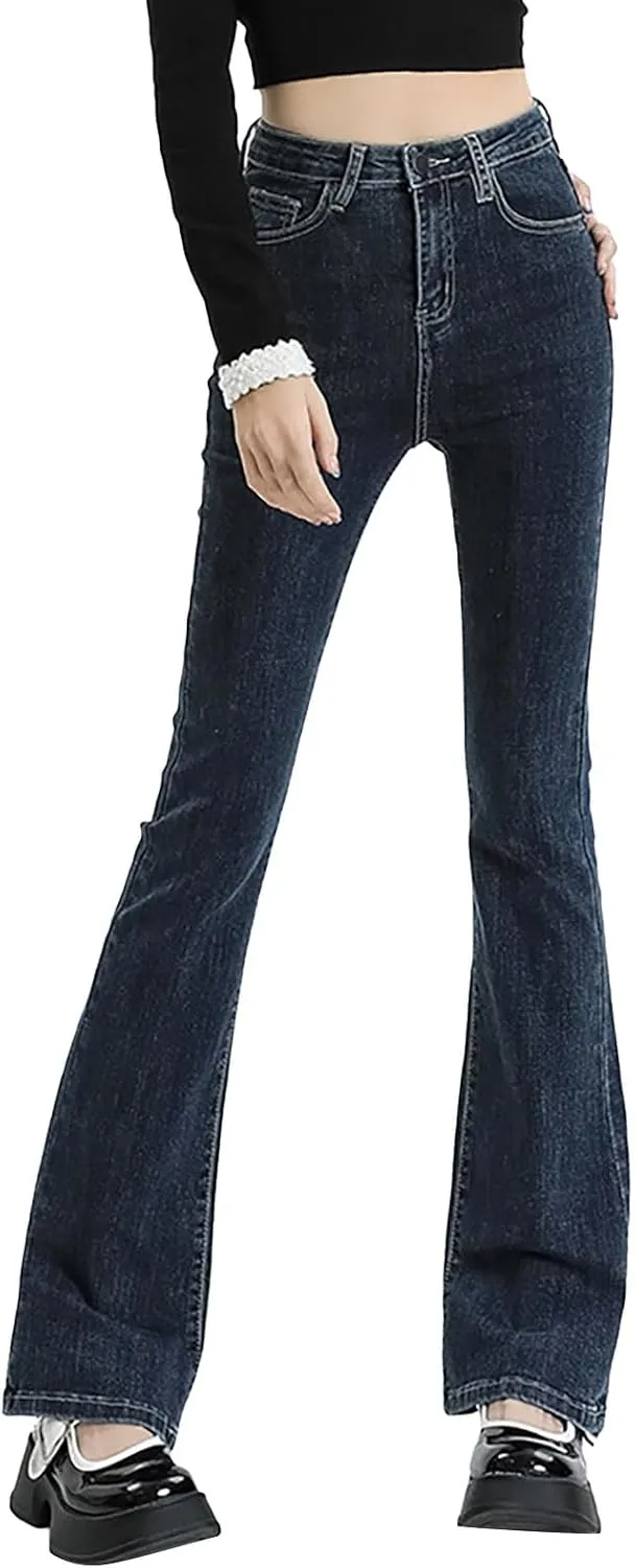 Straight Leg Stretchy Jeans Leg Jeans Loose Wide Leg Casual Pants Woman's Jeans Jeans Woman Jeans Jeans for Women