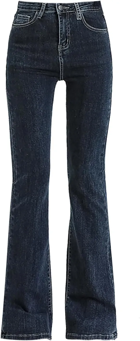 Straight Leg Stretchy Jeans Leg Jeans Loose Wide Leg Casual Pants Woman's Jeans Jeans Woman Jeans Jeans for Women