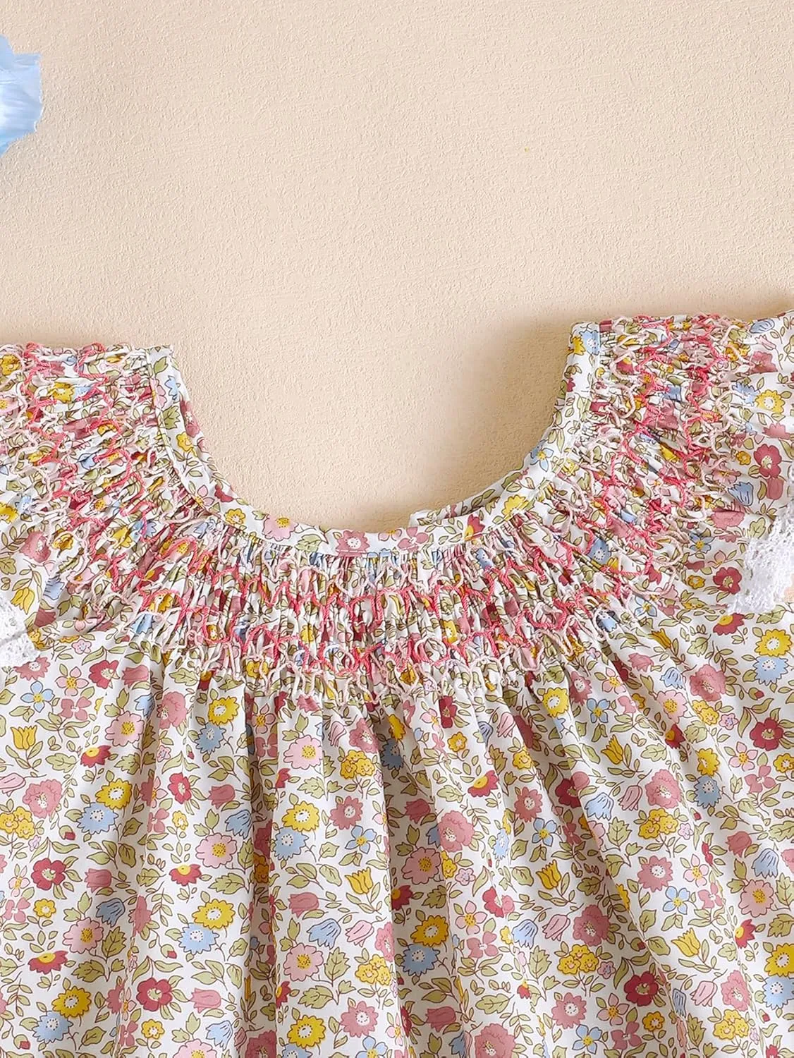 Summer Outfit Toddler Baby Girl Floral Dress Ruffle Sleeveless Dresses Tunic Dress Summer Sundress Girls Casual Dress