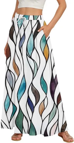 Summer Skirts for Women, Maxi Beach Boho Vacation Elegantes Womens Skirts