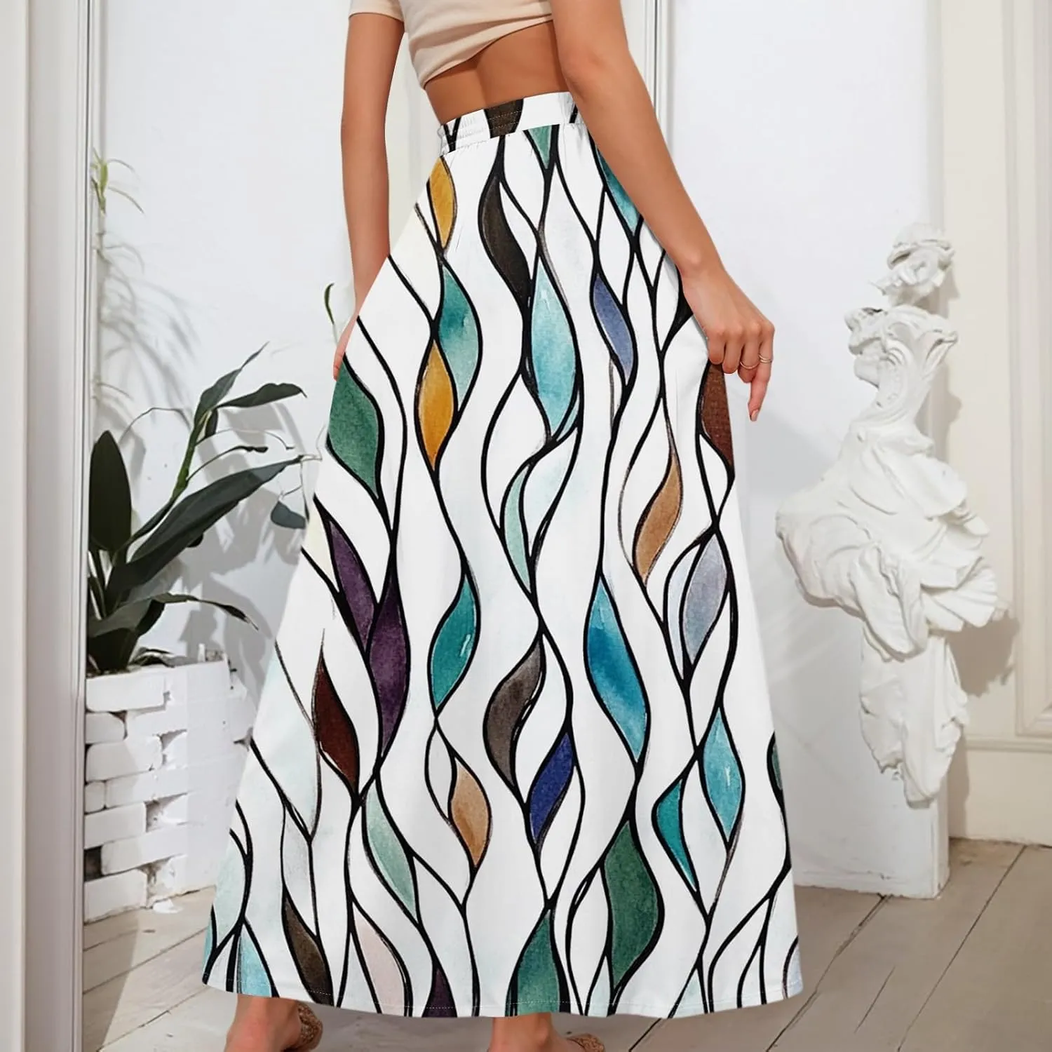 Summer Skirts for Women, Maxi Beach Boho Vacation Elegantes Womens Skirts
