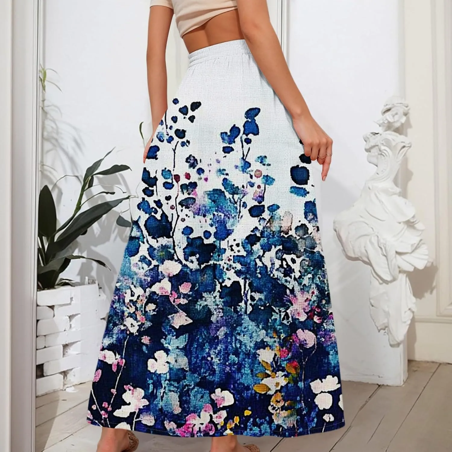 Summer Skirts for Women, Maxi Vacation Elegantes Beach Boho Womens Skirts