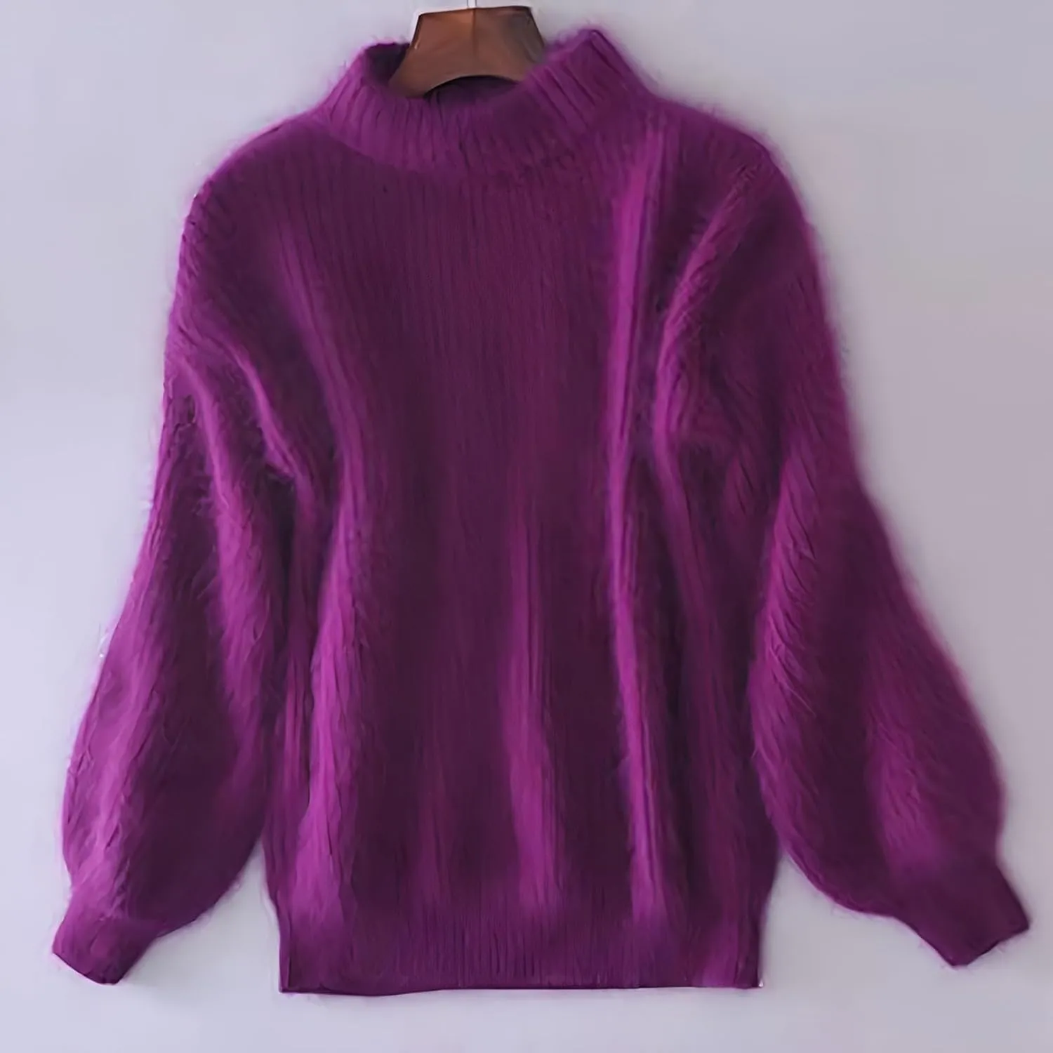 Sweaters for Women Cable Knit Crew Neck Solid Color Long Sleeve Soft Casual Lightweight Jumper Tops