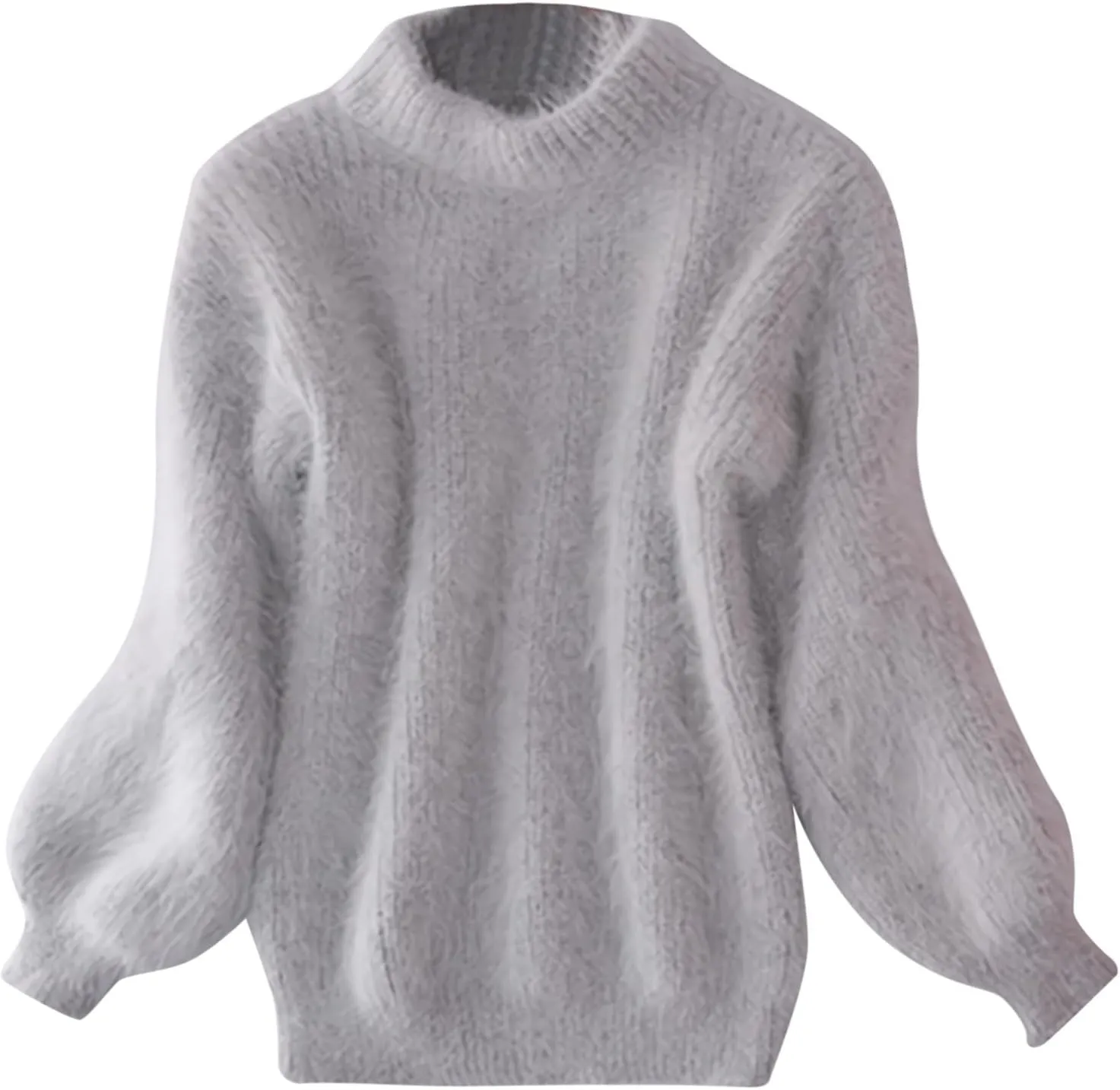 Sweaters for Women Cable Knit Crew Neck Solid Color Long Sleeve Soft Casual Lightweight Jumper Tops