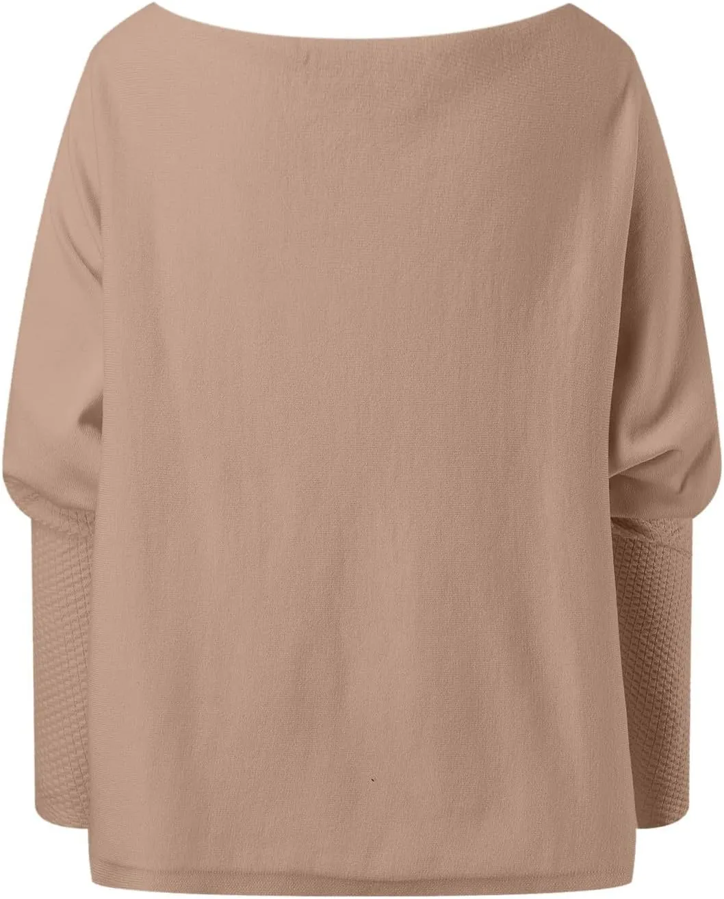 Sweaters for Women Cable Knit Solid Color Boat Neck Batwing Sleeve Loose Fit Casual Soft Pullover Tops