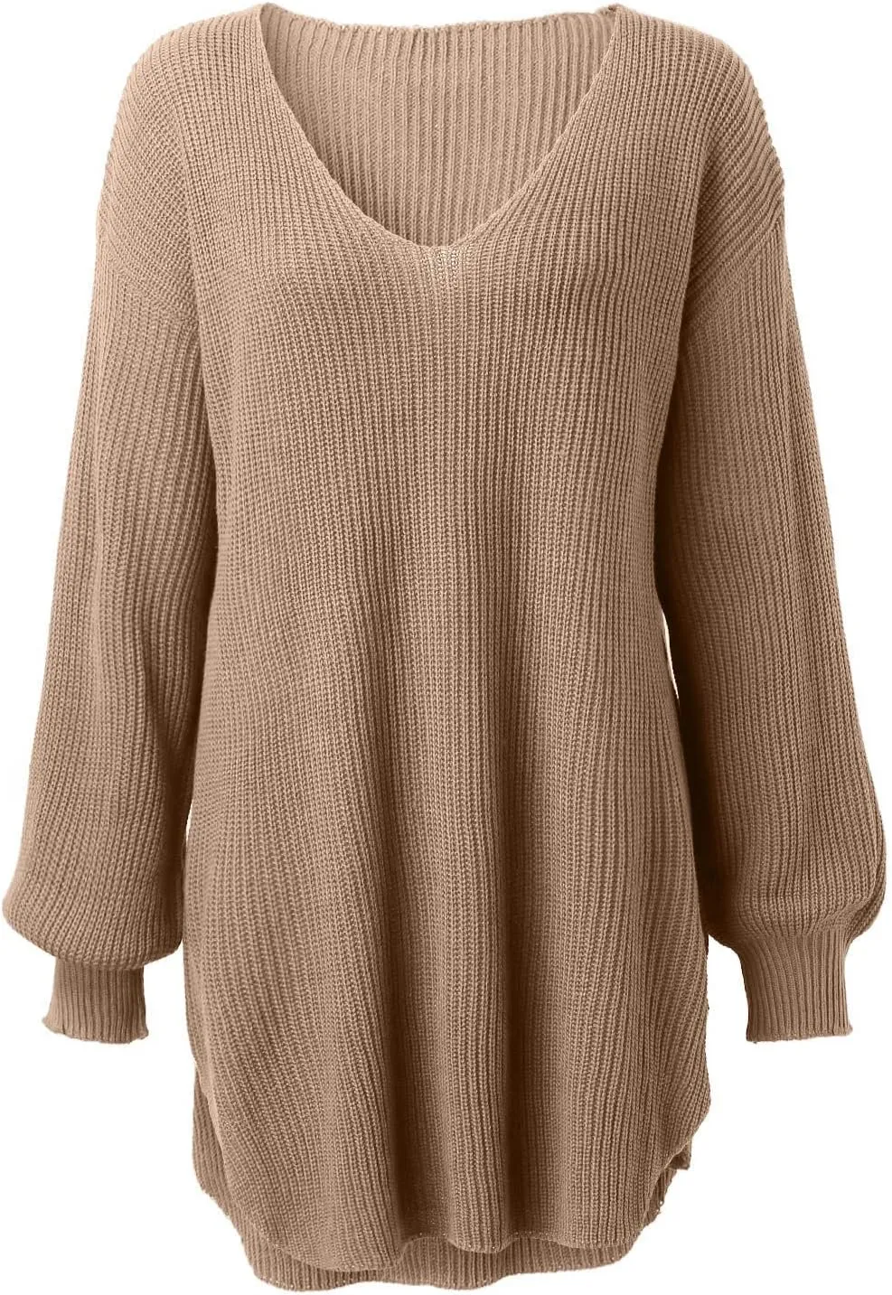 Sweaters for Women Cable Knit V Neck Solid Color Long Sleeve Casual Loose Fit Soft Pullover Tops
