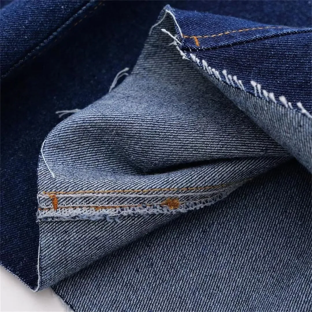 Women Casual Denim A-Line Skirt Straight High Waist Jeans Skirts