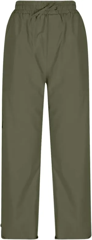 Women Fashion Elastic High Waist Pants with Pockets Trousers Outdoor Casual Sports Loose Cargo Pants