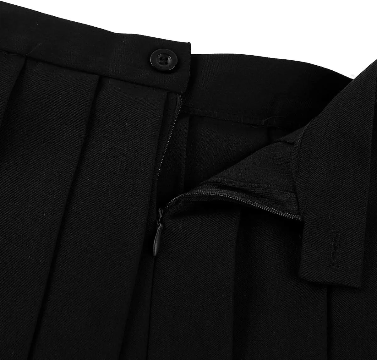 Women Schoolgirl Mini Skirt Uniform High Waist Pleated Skirt Casual A Line Skater Sport Skirt
