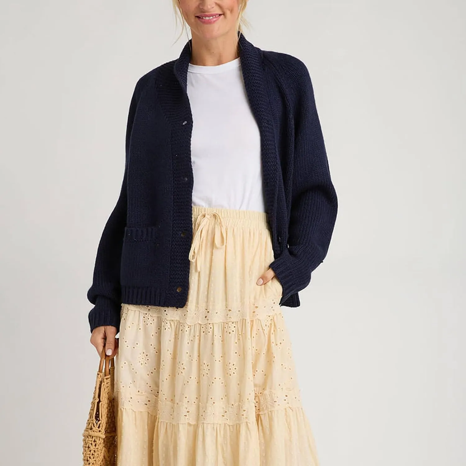 Women Shawl Collar Cardigan Sweater Lobster Print Long Sleeve Button Down Jumper Tops Vintage Chunky Knit Coat
