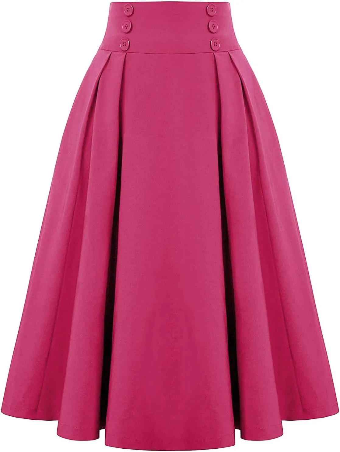 Women Vintage Renaissance Skirts High Waist Pleated Skirt with Pockets Elegant A-Line Maxi Solid Long