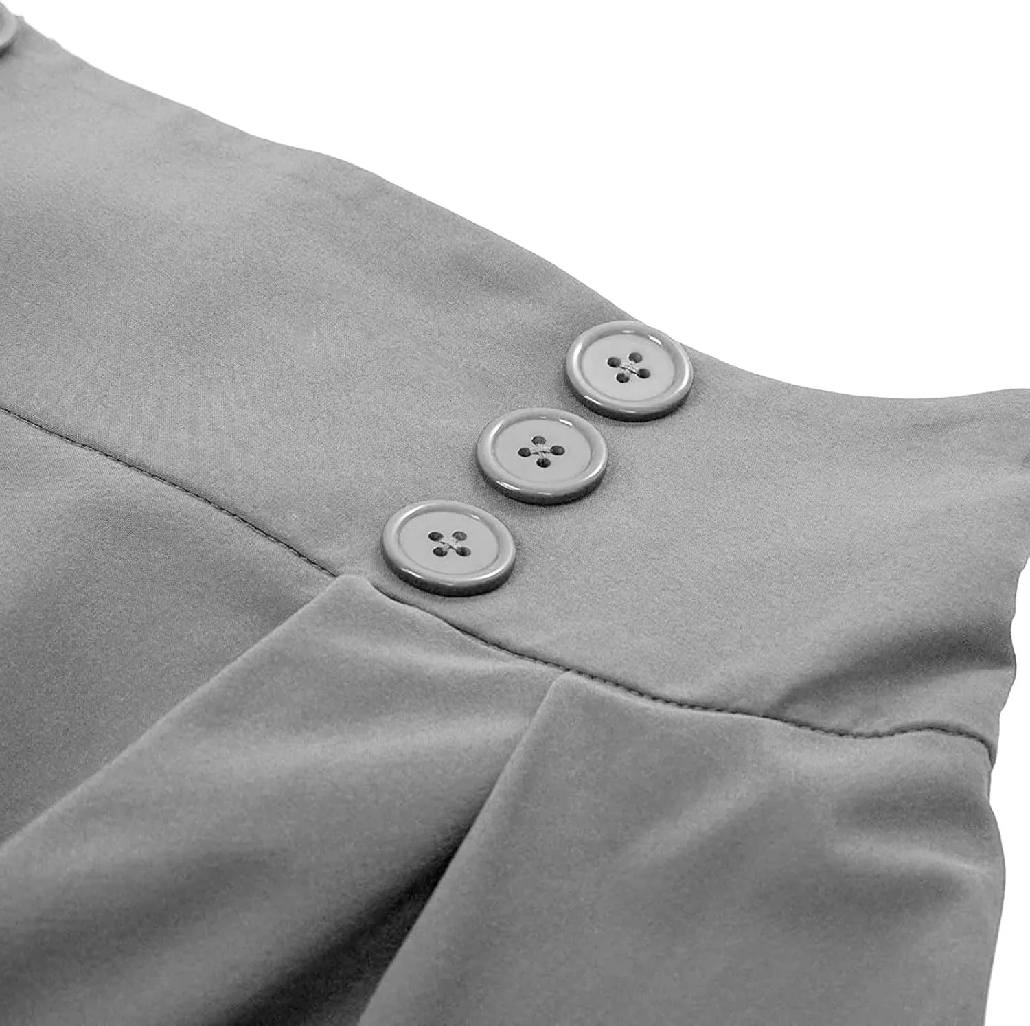 Women Vintage Renaissance Skirts High Waist Pleated Skirt with Pockets Elegant A-Line Maxi Solid Long