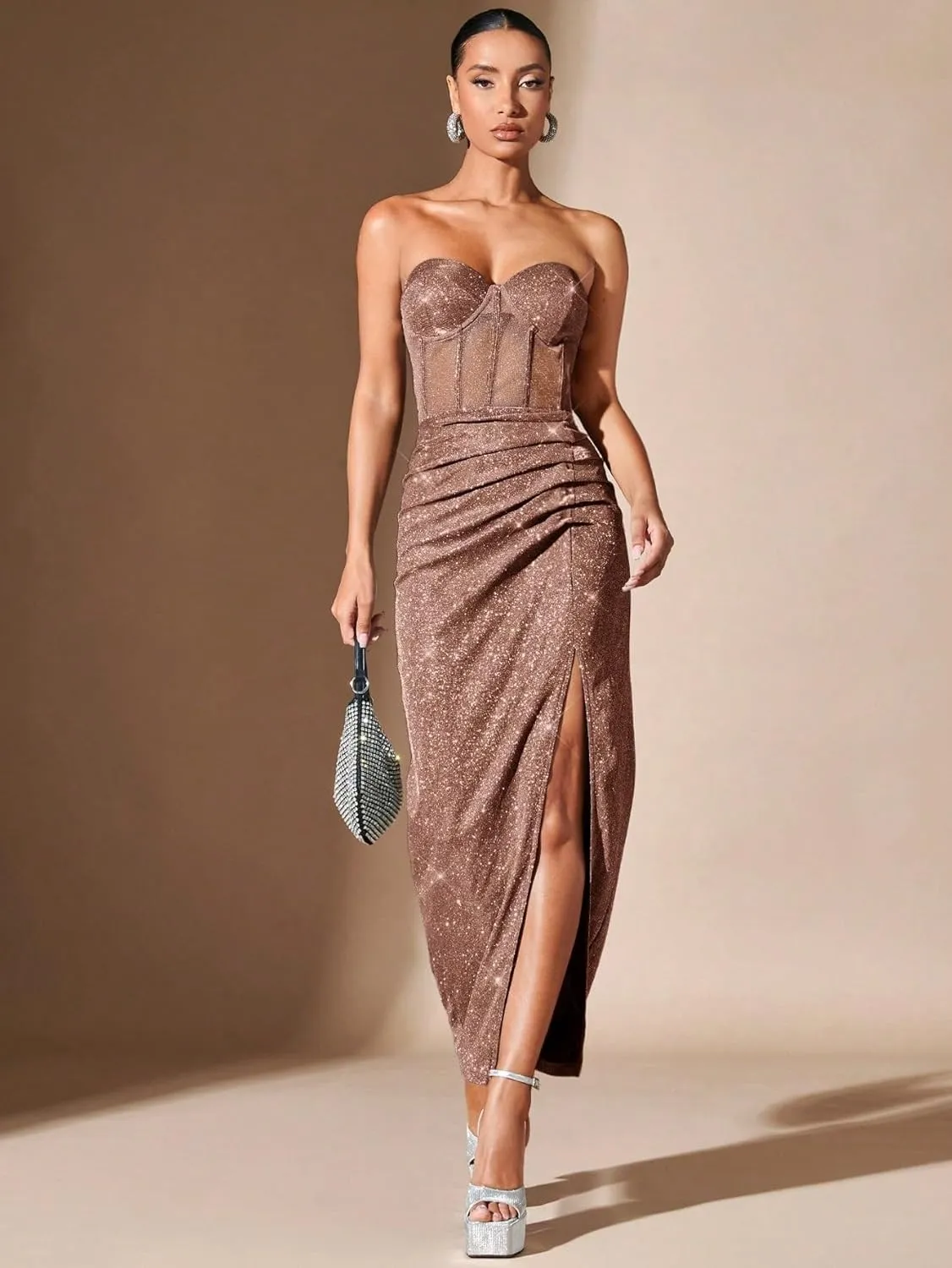 Women's 2025 Casual Maxi Long Skirts High Slit Skirt