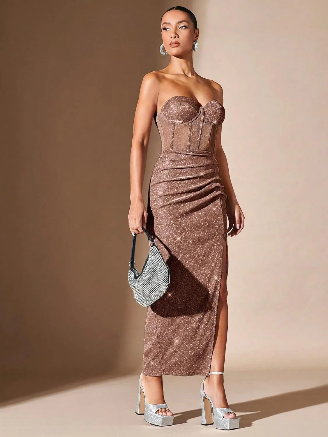 Women's 2025 Casual Maxi Long Skirts High Slit Skirt