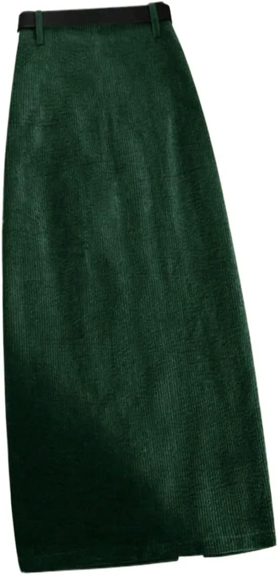 Women's 2025 Casual Maxi Long Skirts Slit Skirt