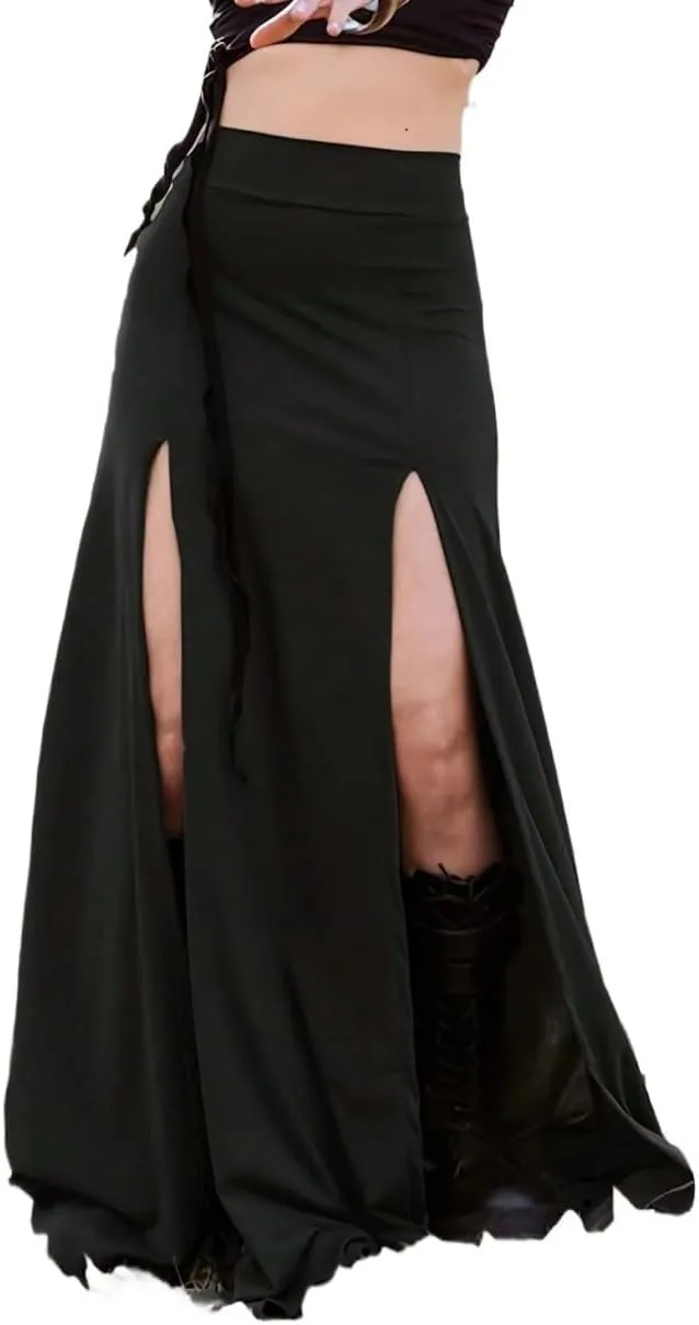 Women's 2025 Casual Maxi Long Skirts Slit Skirt