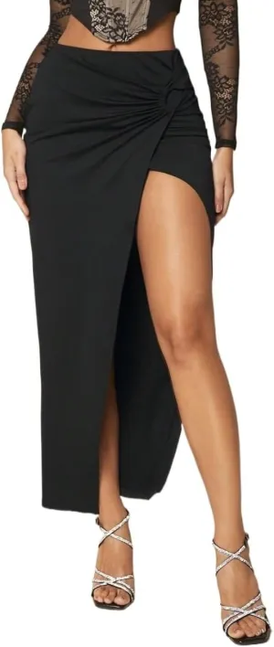 Women's 2025 Casual Maxi Long Skirts Slit Skirt