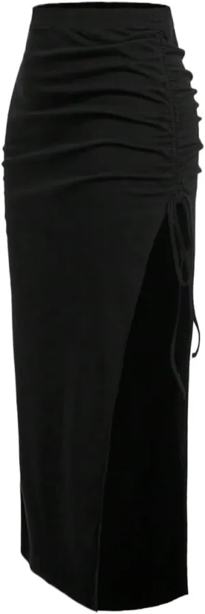 Women's 2025 Casual Maxi Long Skirts Slit Skirt