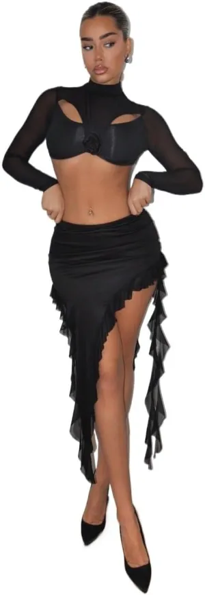Women's 2025 Casual Maxi Long Skirts Slit Skirt