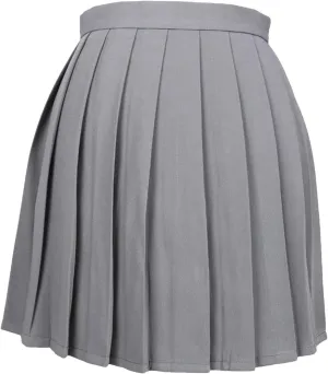 Women's Casual A-Line Cute Mini Skirts Short Skirts for Women High Waist Pleated Skirt