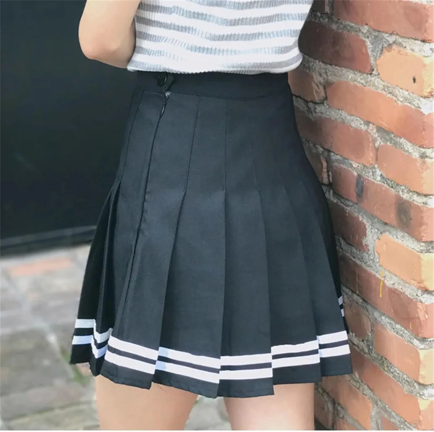 Women's Casual A-Line Cute Mini Skirts Short Skirts for Women High Waist Pleated Skirt