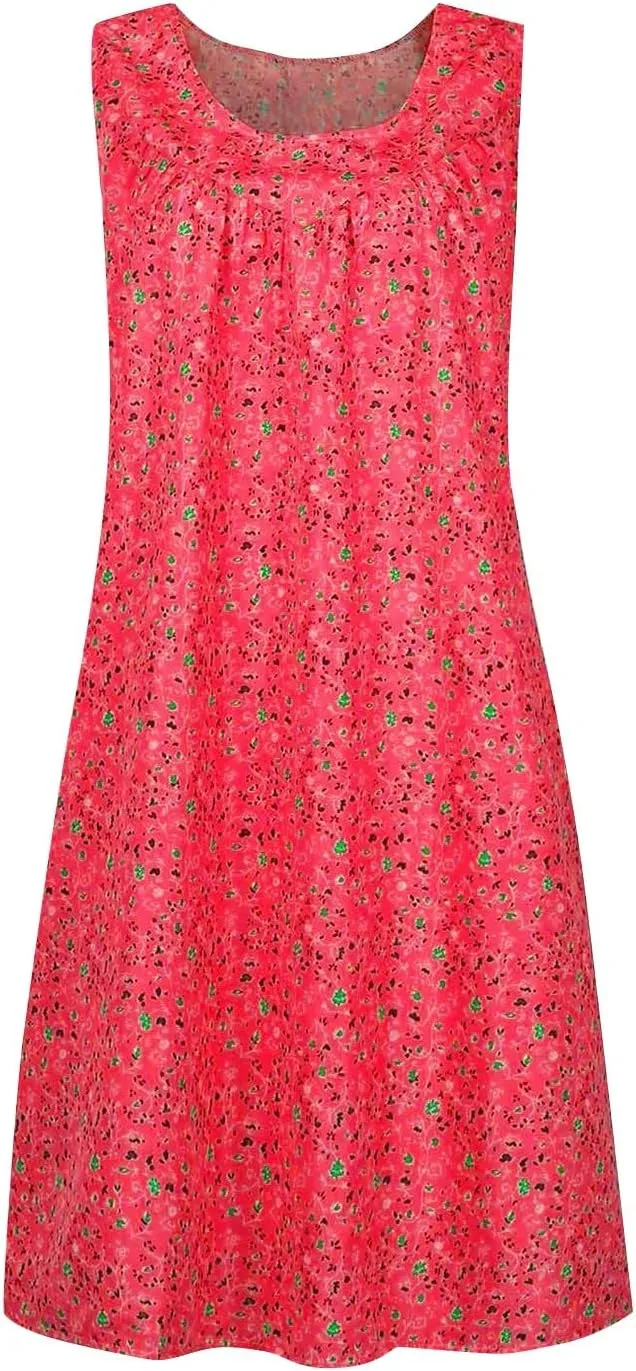 Womens Dresses Summer Sundresses 2025 Dresses Casual Sleeveless Tank Top Dress Ruffle Dress Floral Dress with Pockets