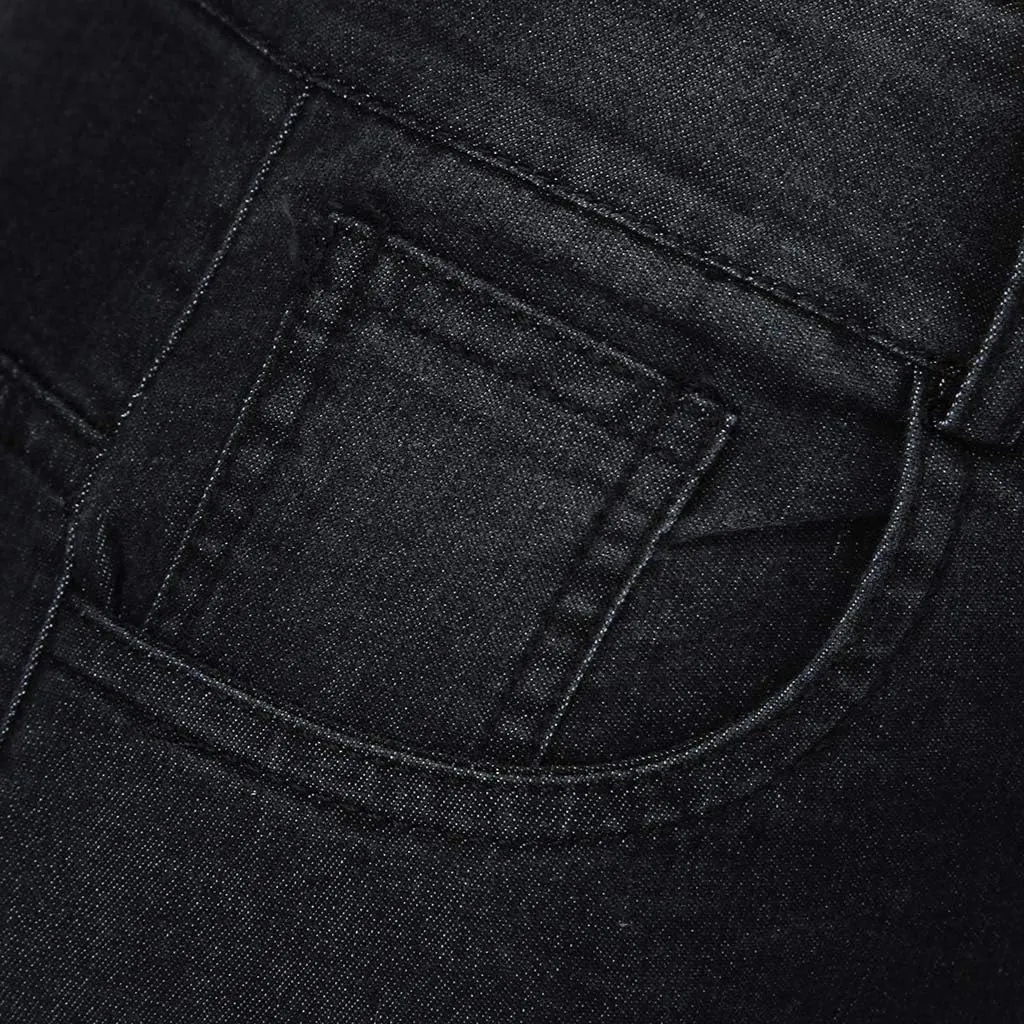Womens High Waisted Jeans Waisted Trousers Jeans Lace Poket Denim Women's Jeans Straight Leg Loose Stretchy Straight