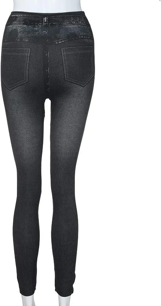Women's Jeans High Waisted Casual Stretchy Skinny Straight Leg Cropped Bootcut Denim Pants Tapered Juniors Trouser