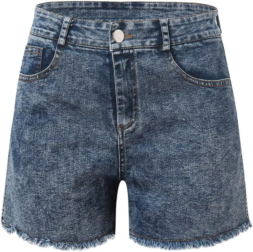 Womens Jeans Trendy 2024 Summer Wash Female Jeans Women Shorts Pockets Short Denim Denim Women's Size 20 Pants for