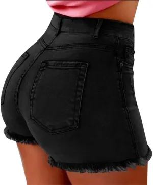 Womens Jeans Trendy 2024 Summer Wash Female Jeans Women Shorts Pockets Short Denim Denim Women's Size 20 Pants for