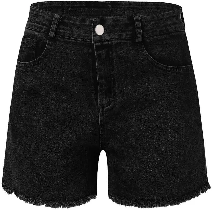 Womens Jeans Trendy 2024 Summer Wash Female Jeans Women Shorts Pockets Short Denim Denim Women's Size 20 Pants for