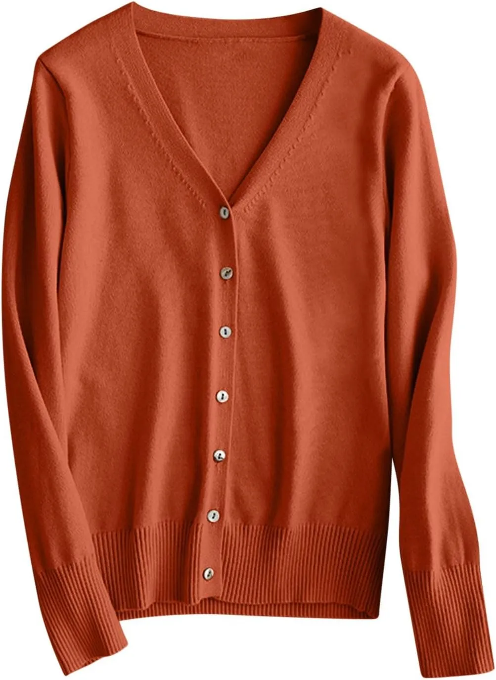 Womens Knit Cardigan Open Front Button Down Sweaters Solid V Neck Sweater 2025 Soft Warm Cardigan Cable Knit Cardigan