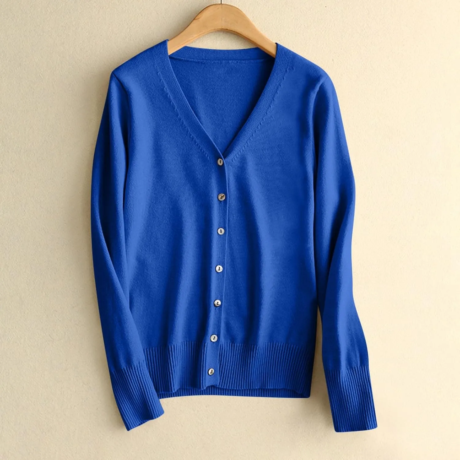Womens Knit Cardigan Open Front Button Down Sweaters Solid V Neck Sweater 2025 Soft Warm Cardigan Cable Knit Cardigan