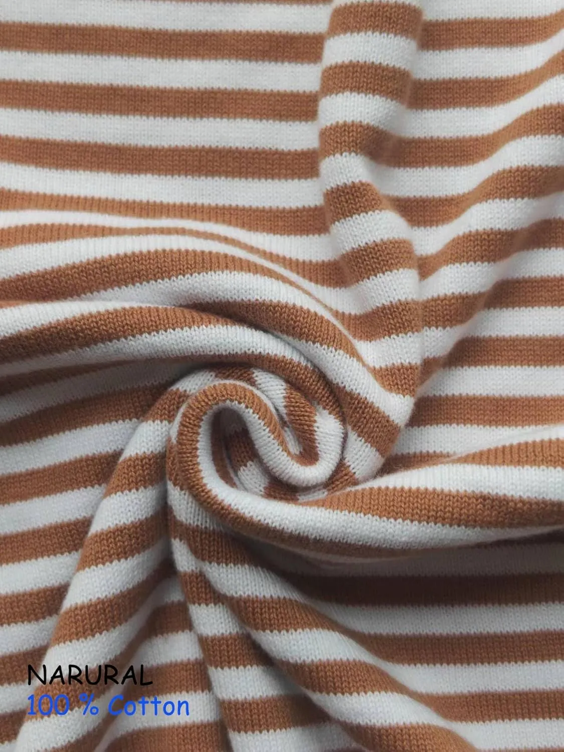 Womens Lightweight Cotton Sweaters Long Sleeve Crew Neck Color Block Striped Casual Knitted Pullover Tops