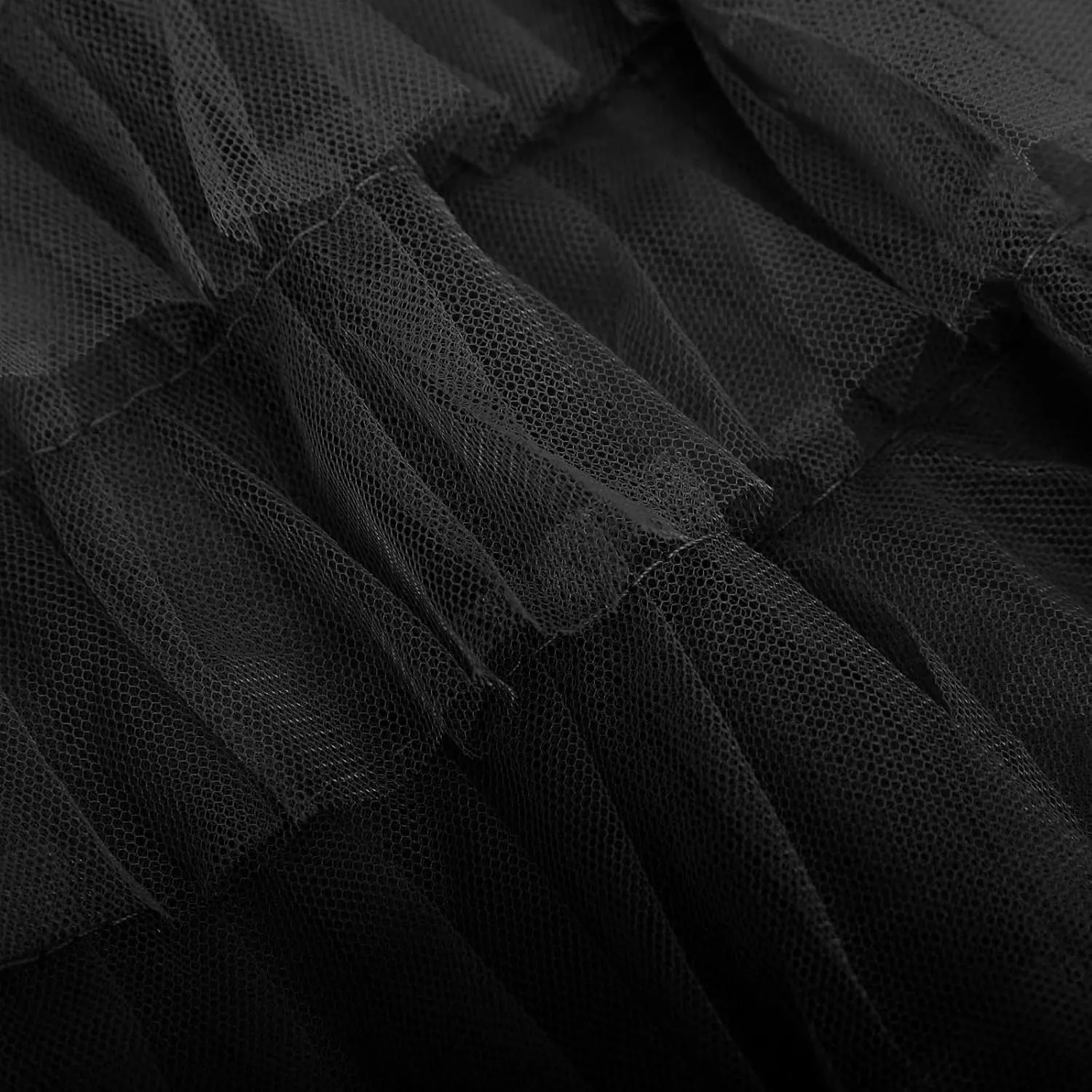 Women's Long Midi Tulle Skirts Dressy Casual A Line Ruffle High Waisted Tiered Layered Mesh Tutu Skirt Petticoat