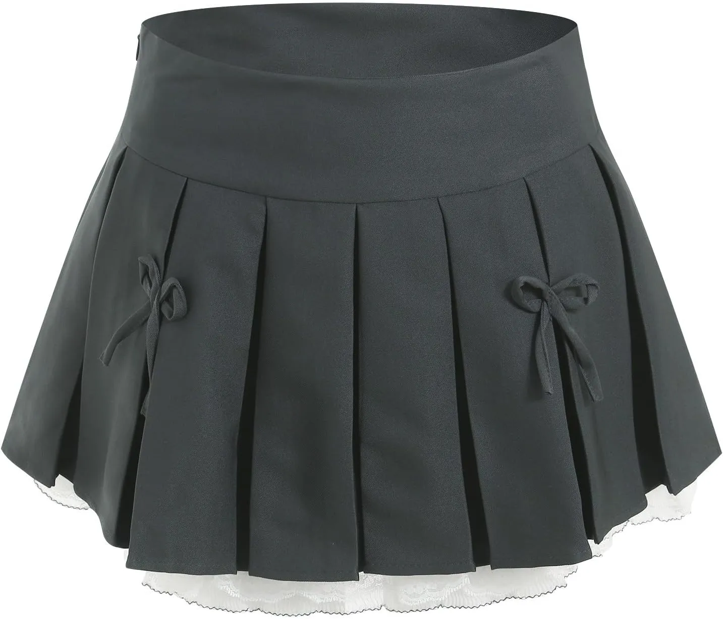 Women's Pleated Mini Skirt Ruffle High Waist A-Line Flowy Short Skirt School Girls Uniform Skorts Cute Y2k Streetwear 2025