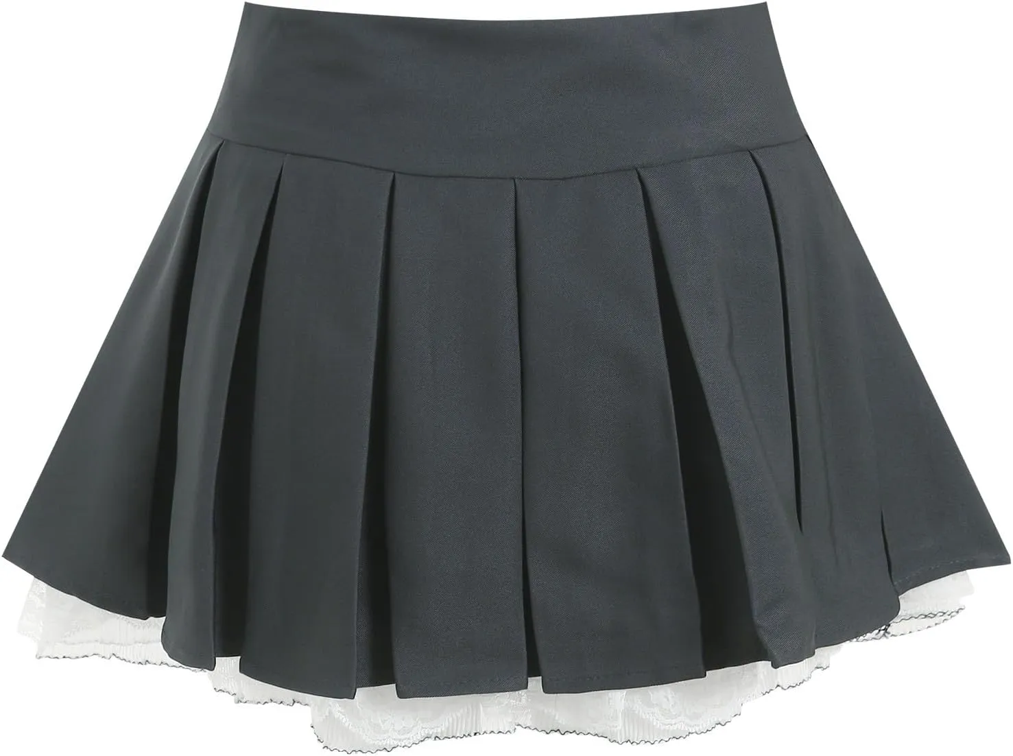 Women's Pleated Mini Skirt Ruffle High Waist A-Line Flowy Short Skirt School Girls Uniform Skorts Cute Y2k Streetwear 2025