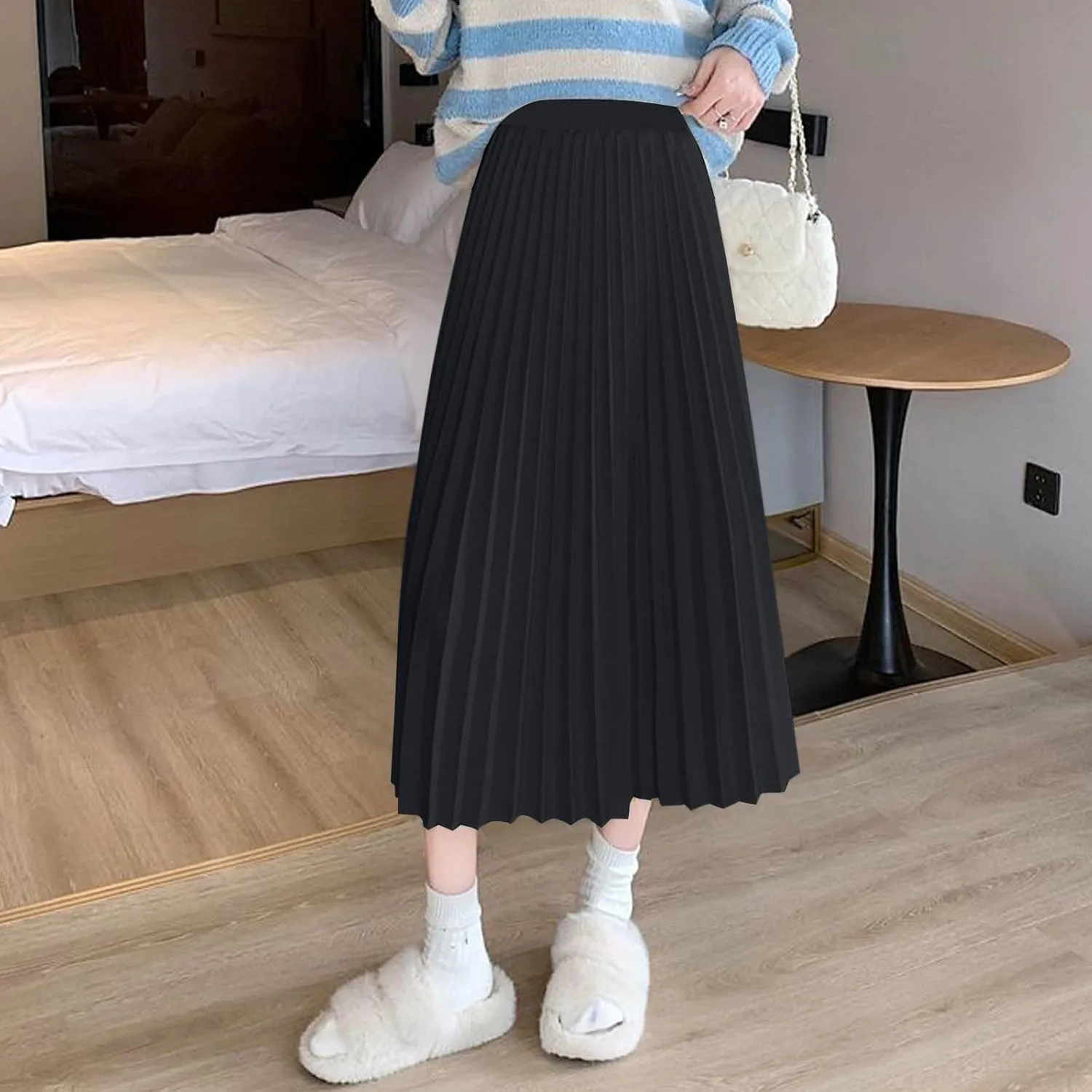 Women's Plus Size Satin Skirts 2025 Fashion Drawstring High Waisted Going Out Skorts Casual Summer Solid Loose Skirt
