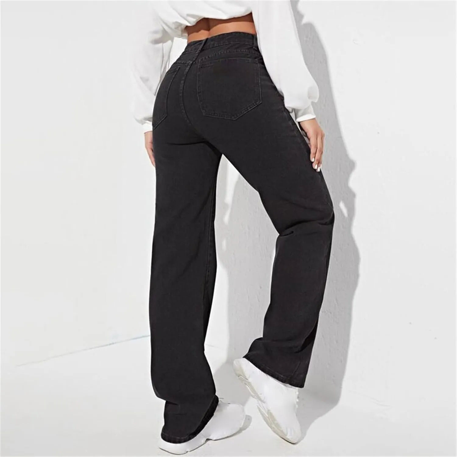 Womens Rise Stretch Boot Cut Jeans Fitting High Waisted Jeans Jeans Womans Woman's Jeans Jean