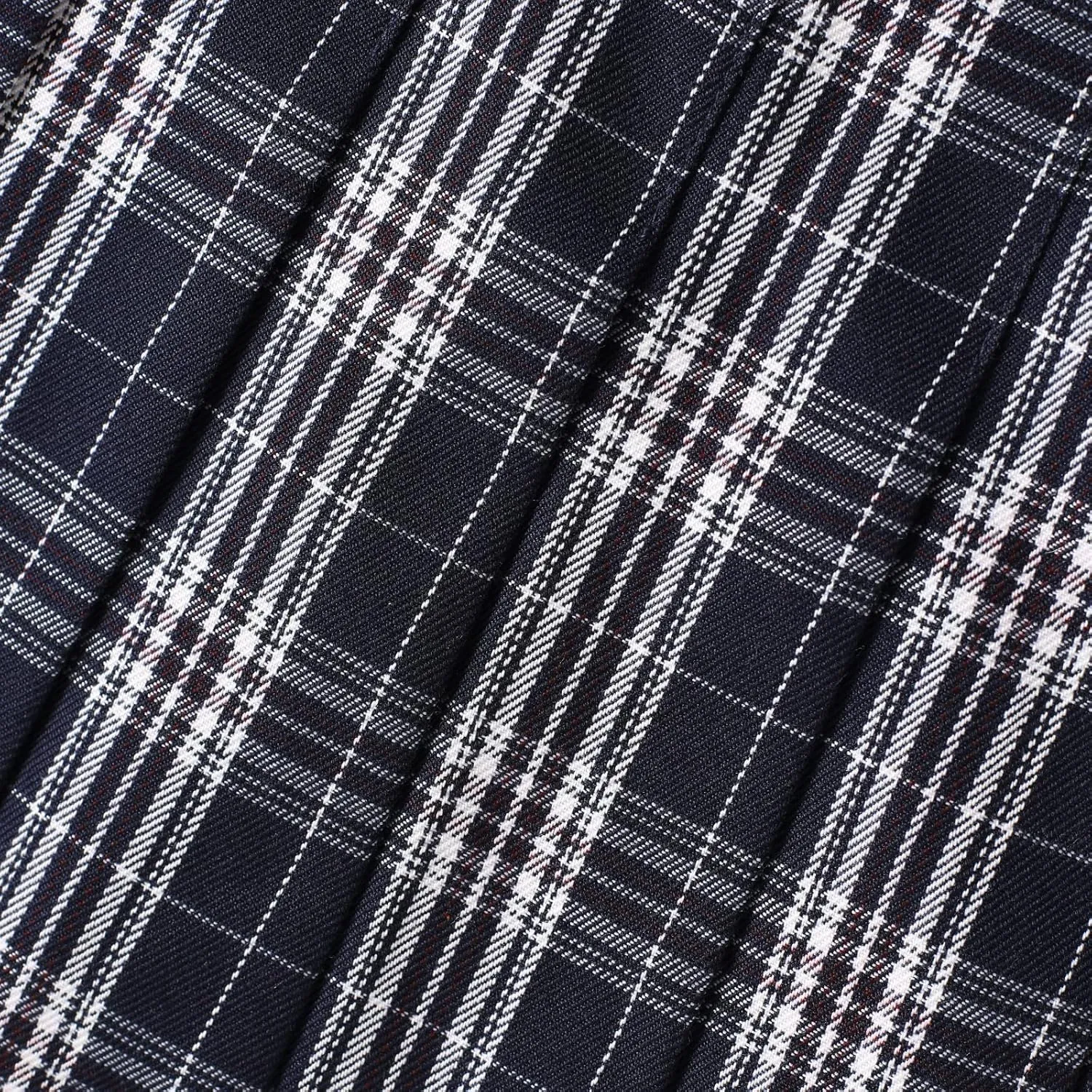 Women's School Uniform High Waist Pleated Skirt Mini Tennis Skirt A-Line Plaid Skirts
